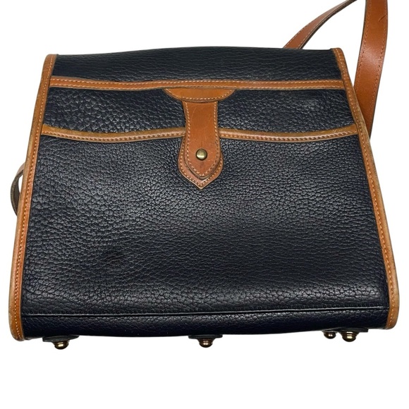 Dooney & Bourke Black Pebbled Leather Crossbody Bag - Vintage Made in USA - Picture 2 of 15